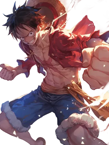 Luffy's Iconic Red Pants - pants in anime