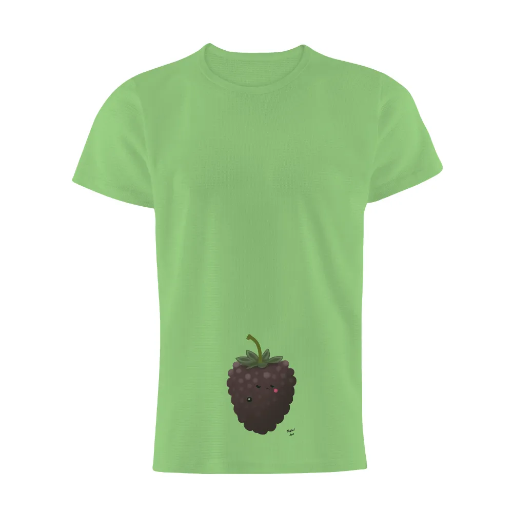 Berry the Blackberry: A Playful T-Shirts Design|no music on a dead planet joy division