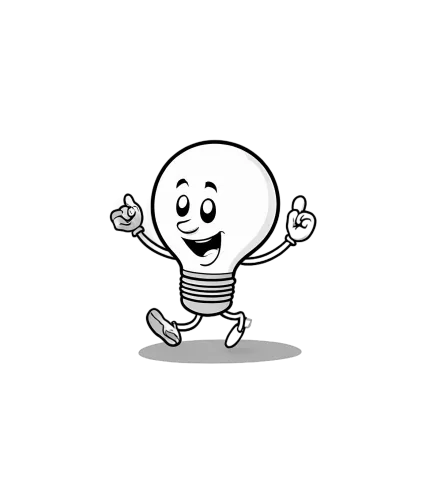 TShirt Printing: Sparky the Lightbulb - A Symbol of Innovation and Inspiration