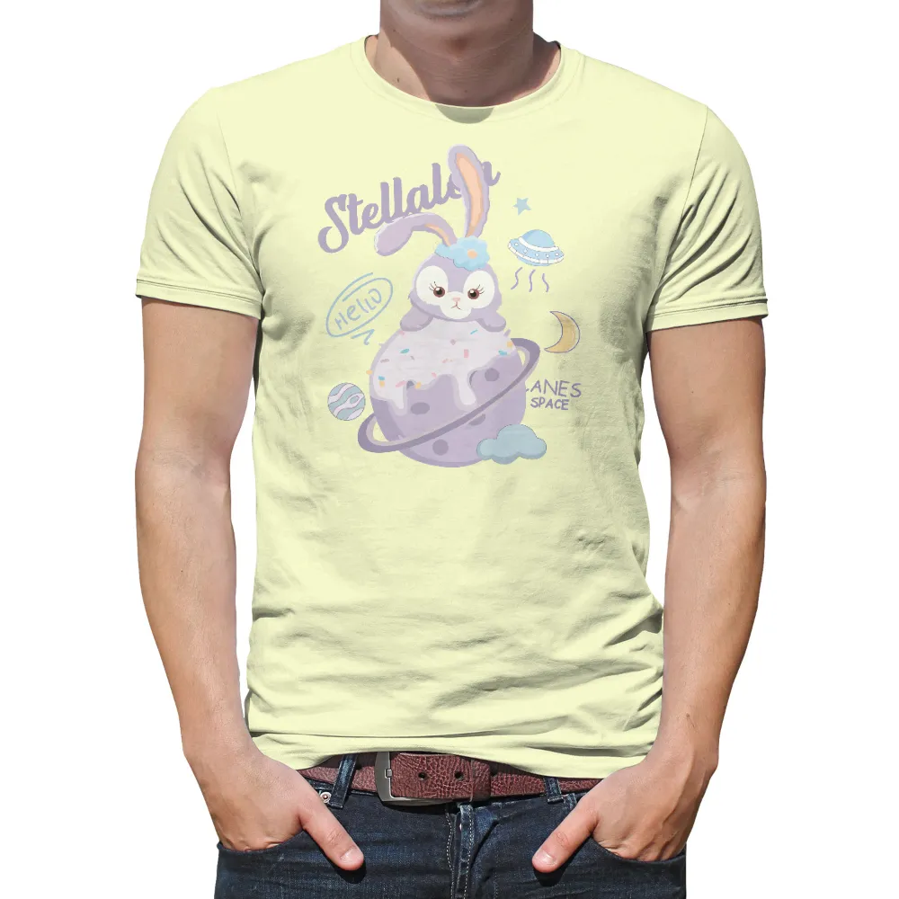 Graphic Tees: Cosmic Bunny Adventure in Space|dallas stars goalie