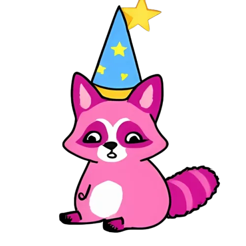 T-Shirts Custom: Spread Joy with Remy the Pink Raccoon Wizard