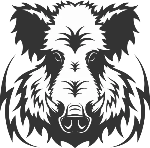 Wild Boar T-Shirts Custom: Strength and Resilience in Nature