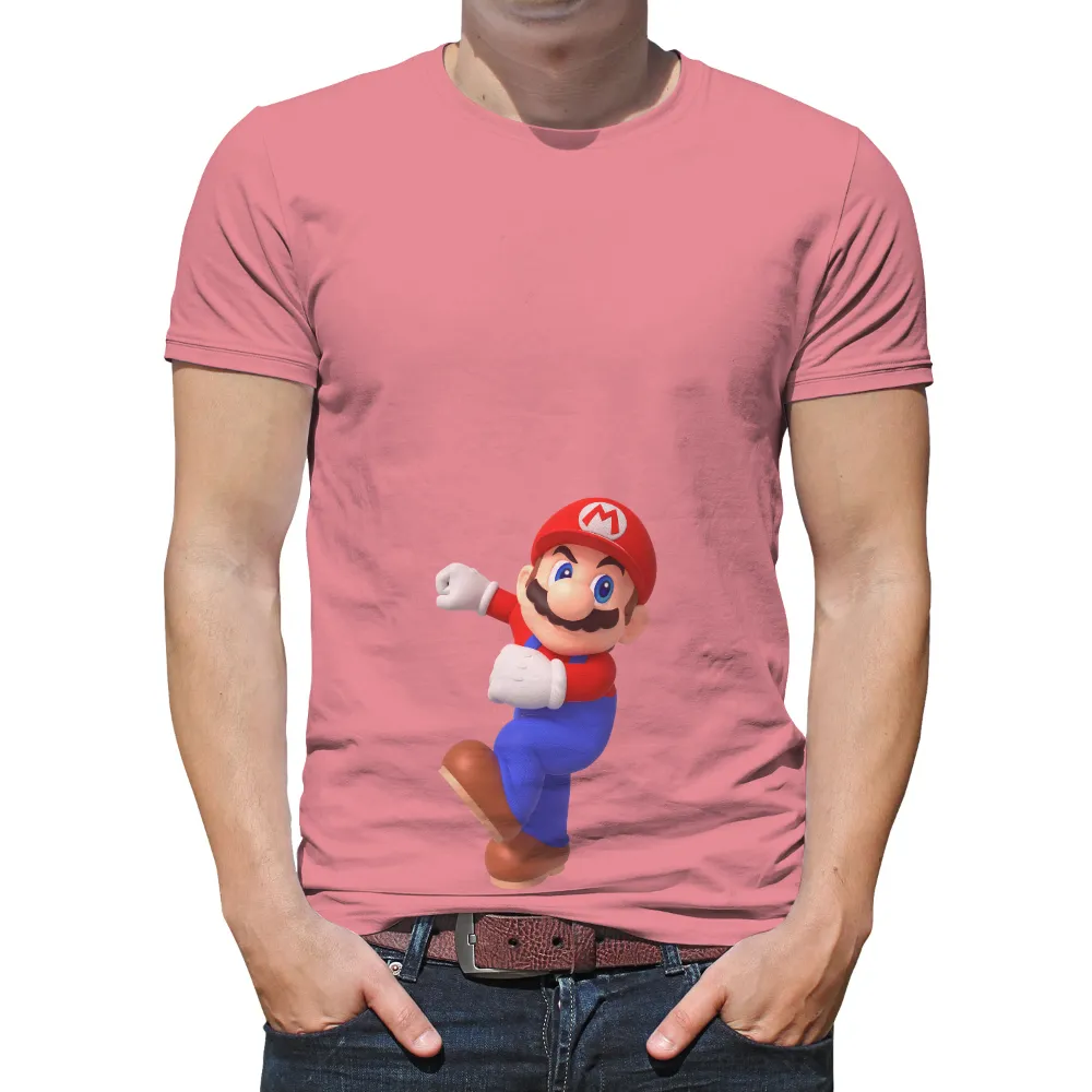 T-Shirts Pattern: Mario's Adventurous Spirit|adventure time dancing with monsters shirt