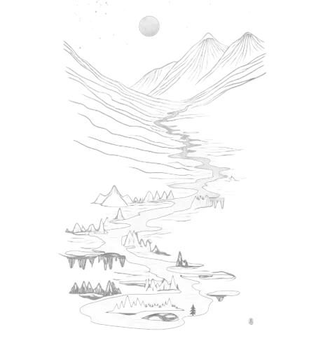 River of Dreams: A Journey Through Life - T-Shirts Pattern