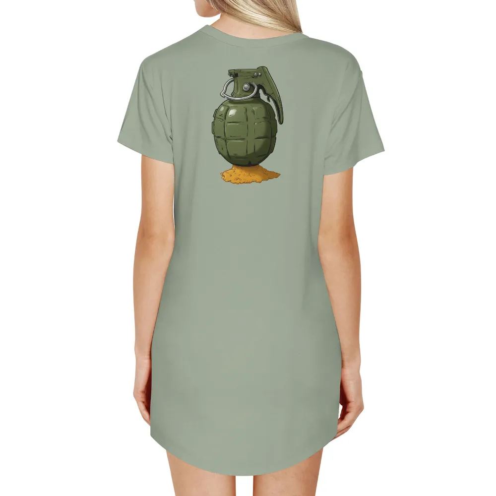 Shirts Graphic Tees: Vintage Grenade Power|russian military sleeping shirt