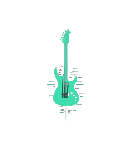 Custom Tee Shirts: Vibrant Electric Guitar - Passion and Dreams