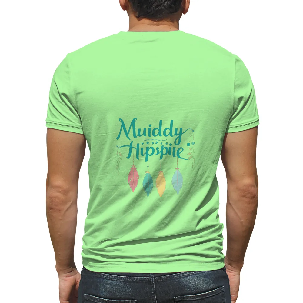 Tee Shirt Printing: Muiddy Hippie - Embrace Your Journey|garnet hill essential organic cotton shirt