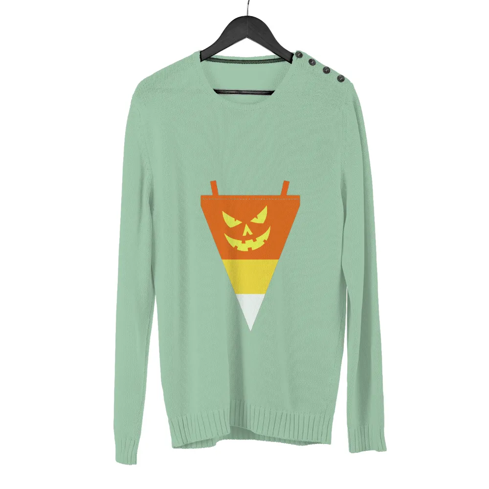 Halloween T-Shirts Design | Spooky Jack-O-Lantern & Candy Corn| Candy corn colors