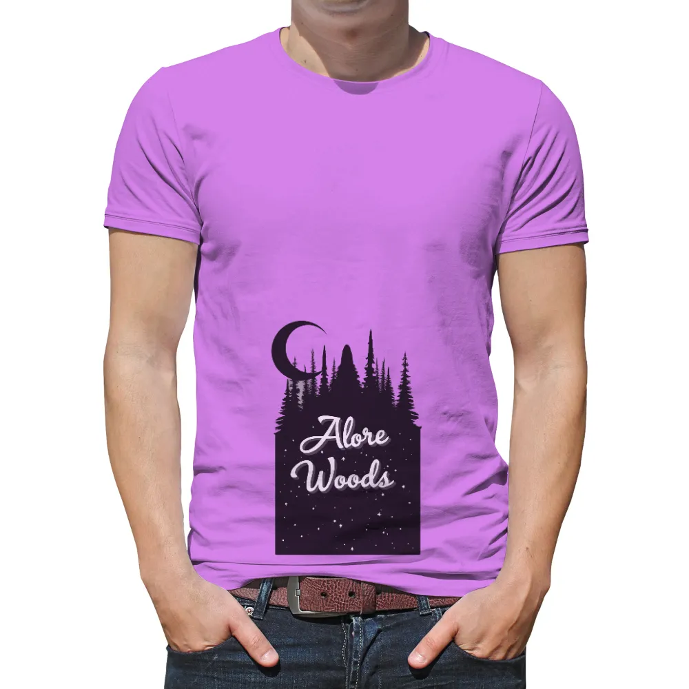 T-Shirts Custom: Alore Woods - Night Sky Magic| Alore Woods text