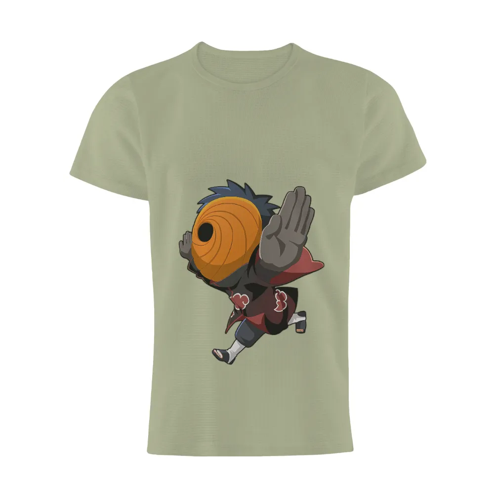 Shirts Graphic Tees - Tobi's Mysterious Journey in Anime World|naruto pants and shirt