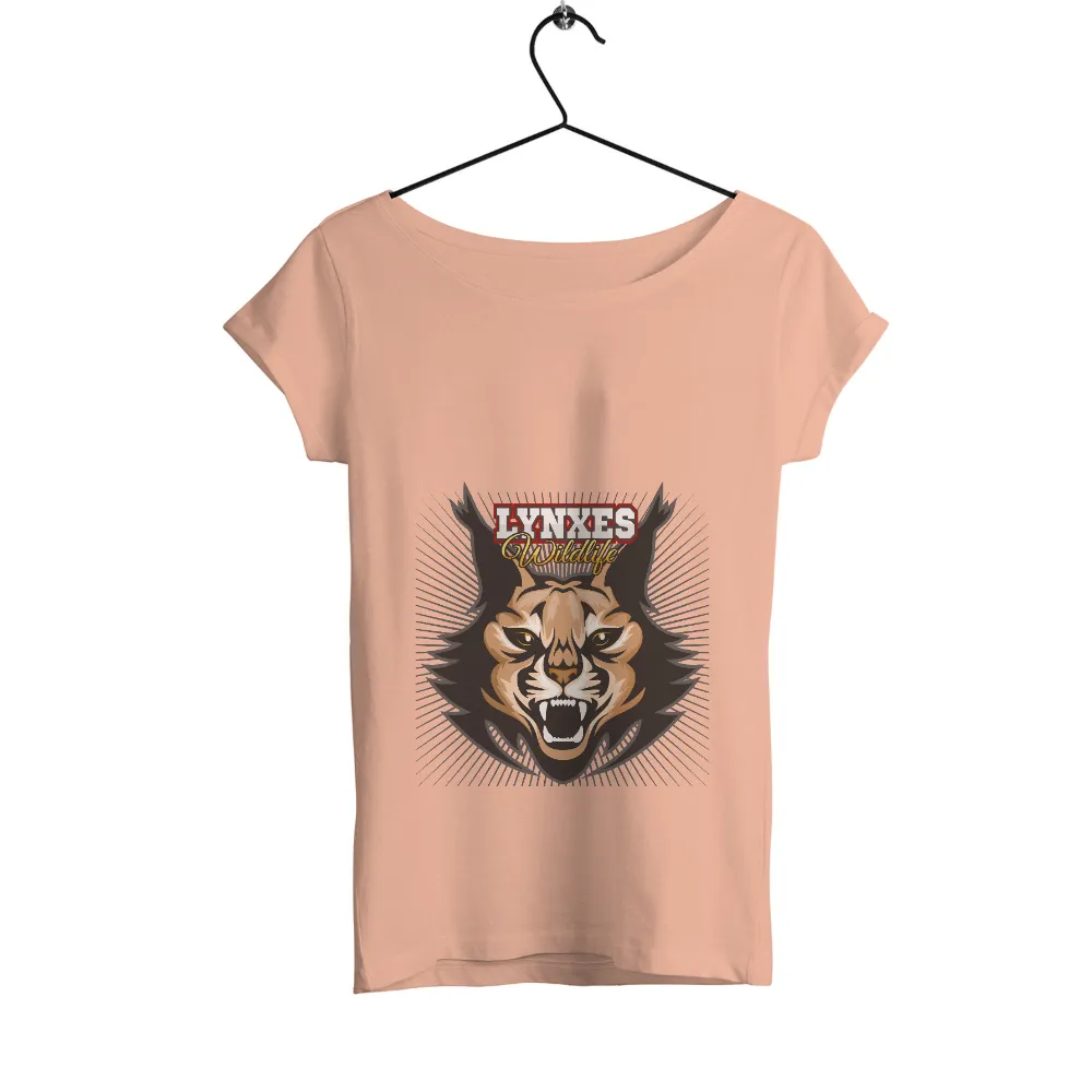 Custom Tee Shirts: Lynxes Wildlife - Celebrate Nature's Strength|t shirt painting on nature