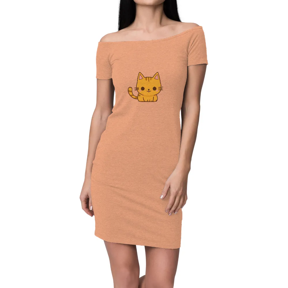 T-Shirts Custom: Whiskers the Orange Cat - Joyful and Warm|butterfly shirt from shein