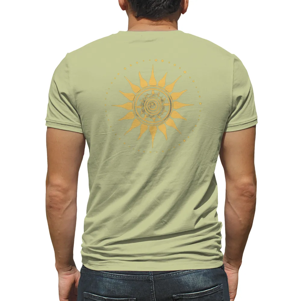 TShirt Printing: Radiant Sun Mandala - Artistic Designs|shirt design shirt design