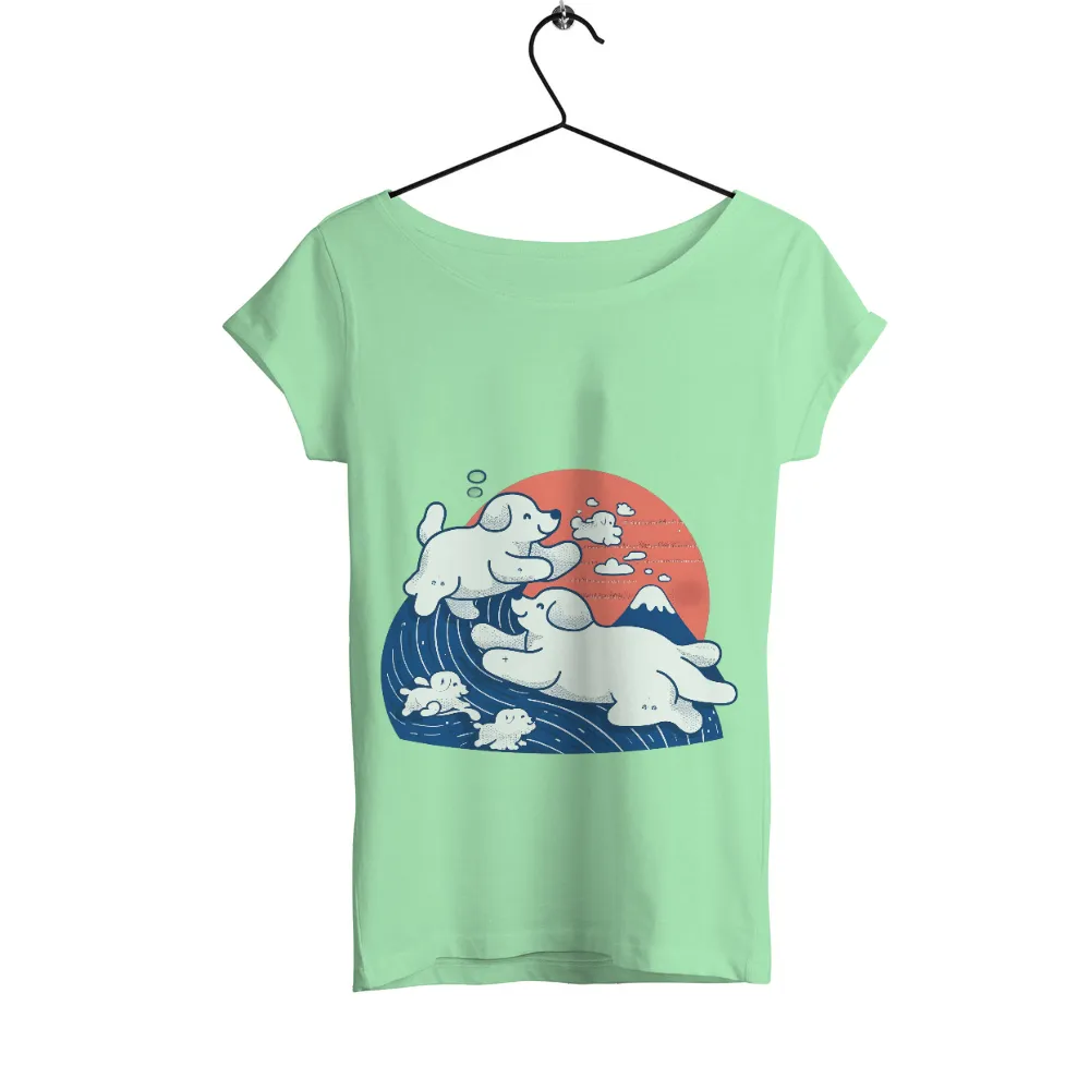 TShirt Printing: Playful Dogs at Sunset | Life Theme Tees| joyful dogs