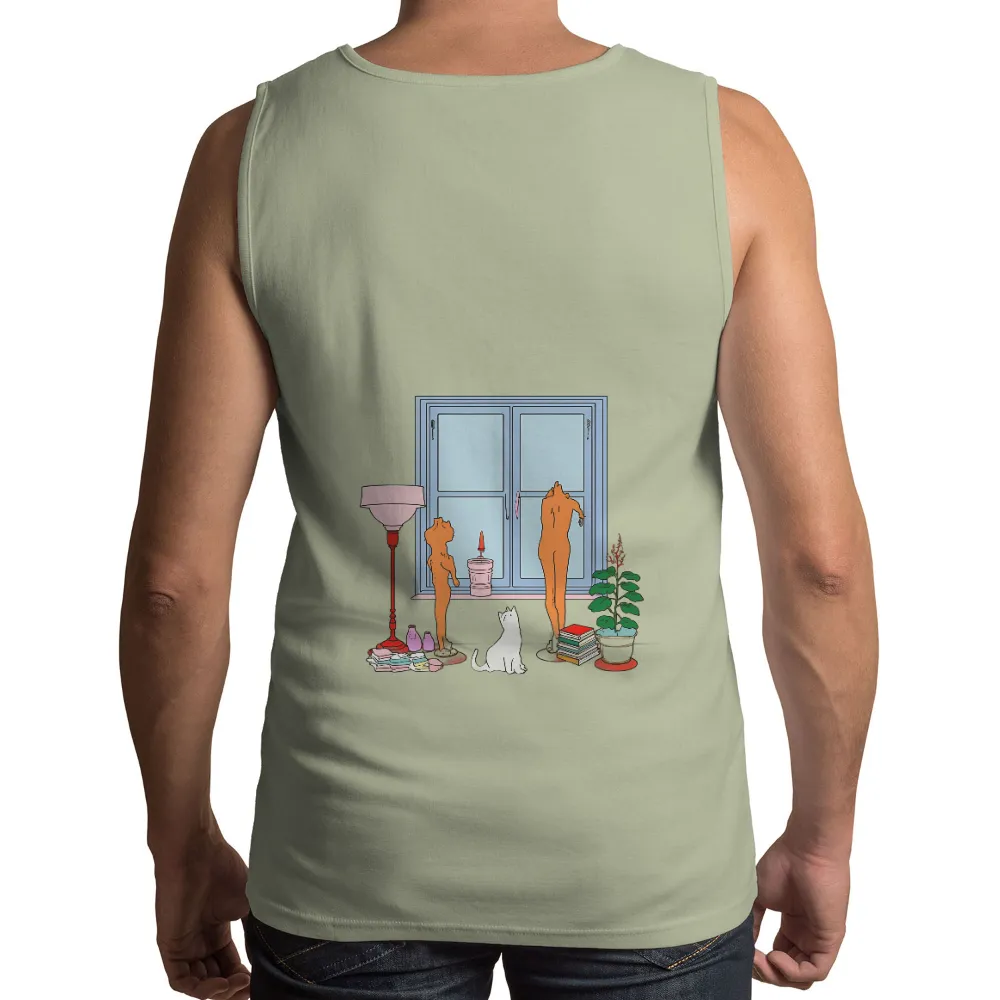 Graphic Tees: Introspection and Anticipation - Artistic Design|chicken shirt i may look calm