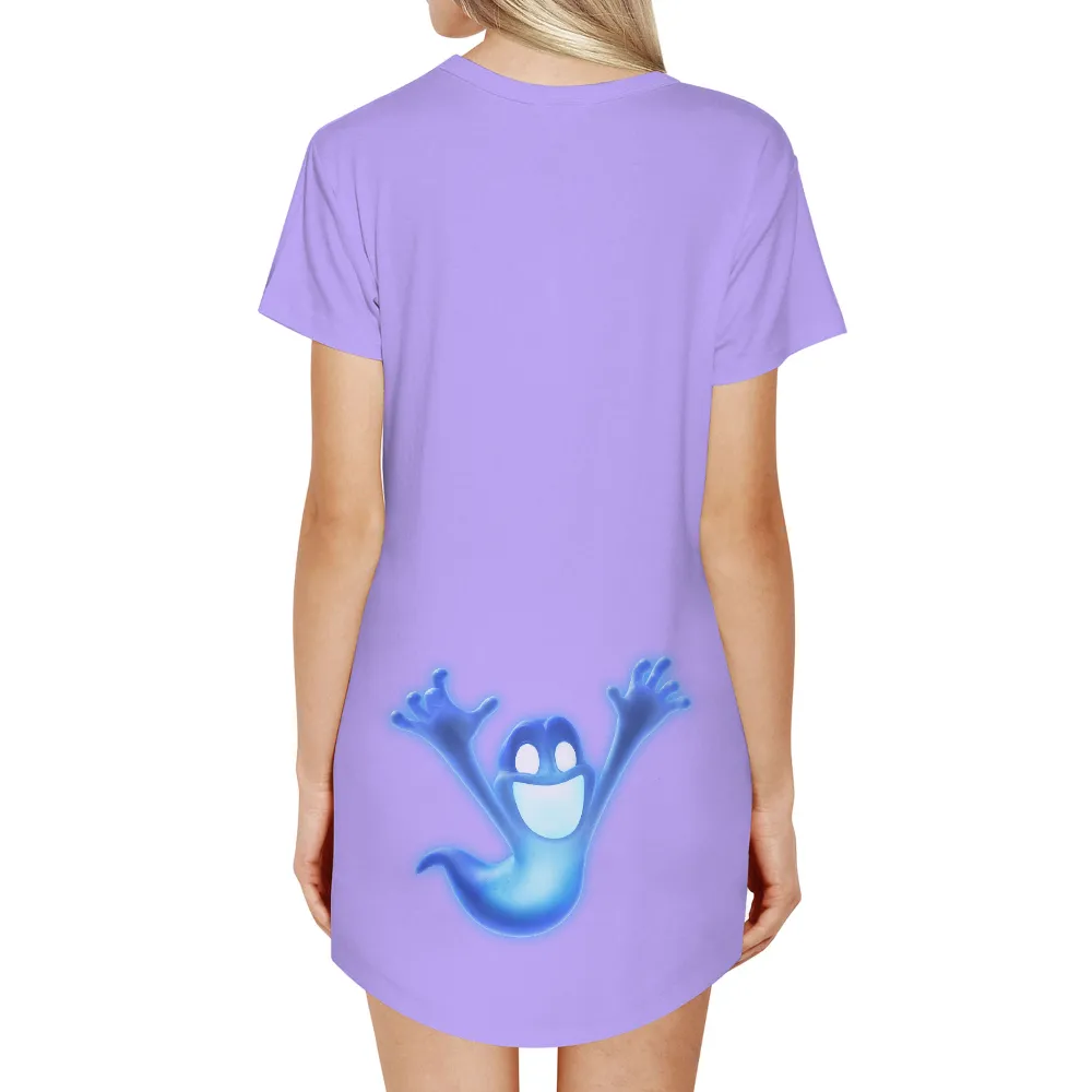 TShirt Design: Breezy the Playful Ghost|pabst blue ribbon men's shirt