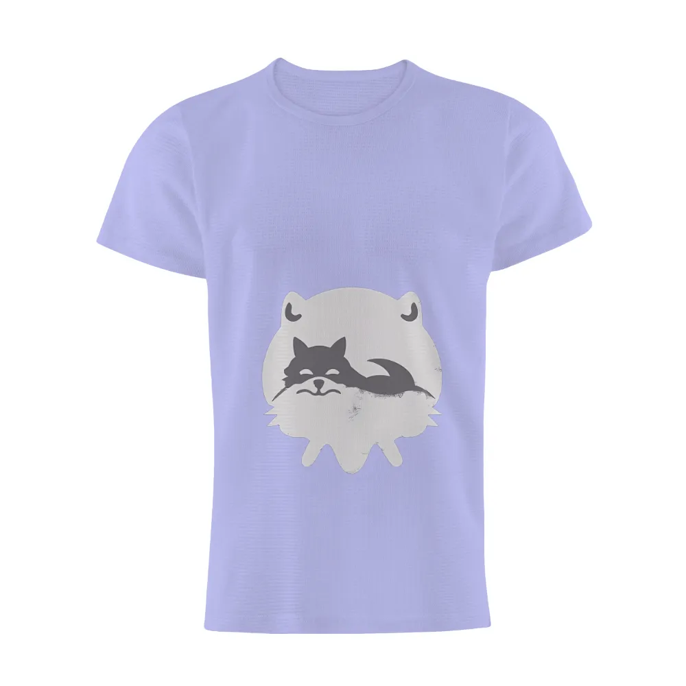 TShirt Printing: Whimsical Raccoon in the Clouds| Fun raccoon T-shirt design