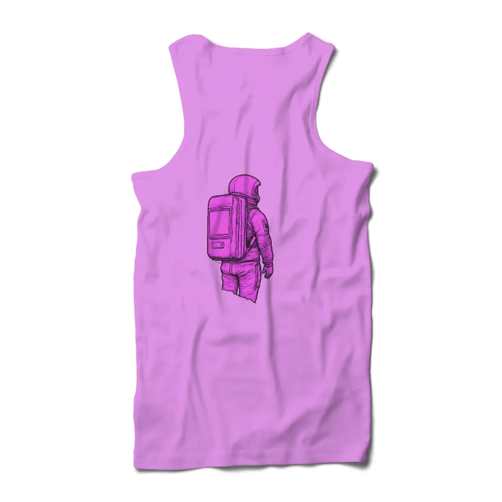 TShirt Design: Pink Astronaut - Cyberpunk Exploration|beautiful limited chainsaw art 3d all over printed shirts hh