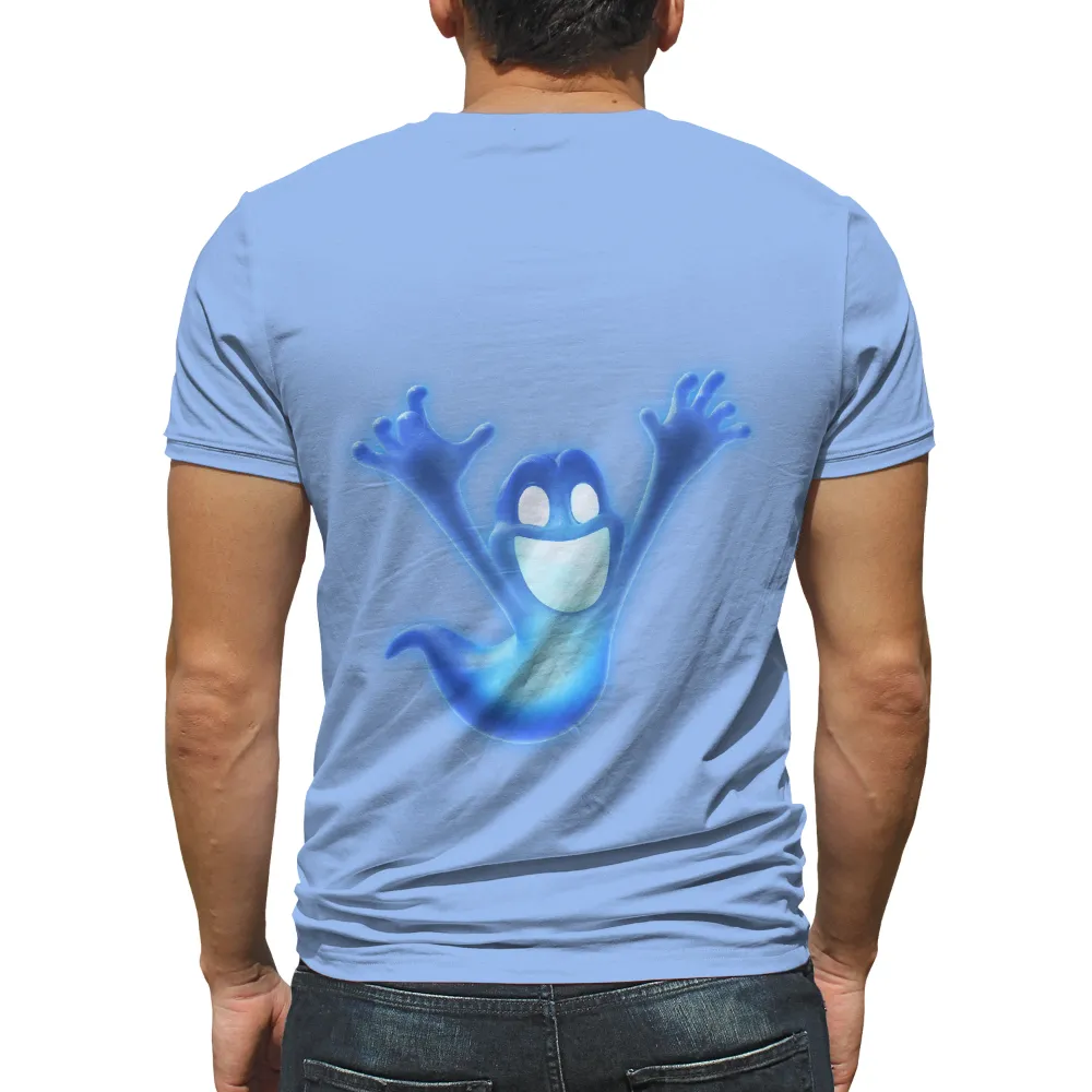 TShirt Design: Breezy the Playful Ghost|glow in the dark t shirts full sleeve