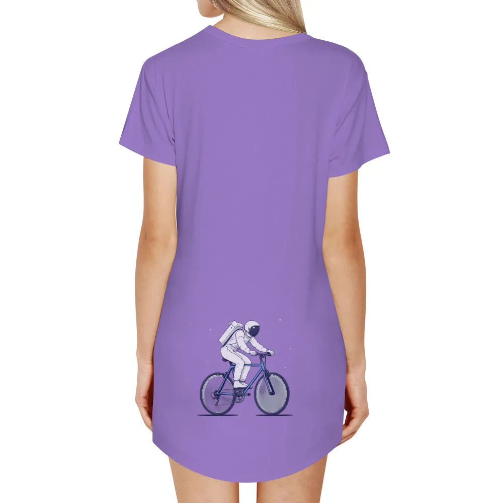 Customized Space-Themed Designs: Astronaut Bicycle Adventure|kith space jam shirt