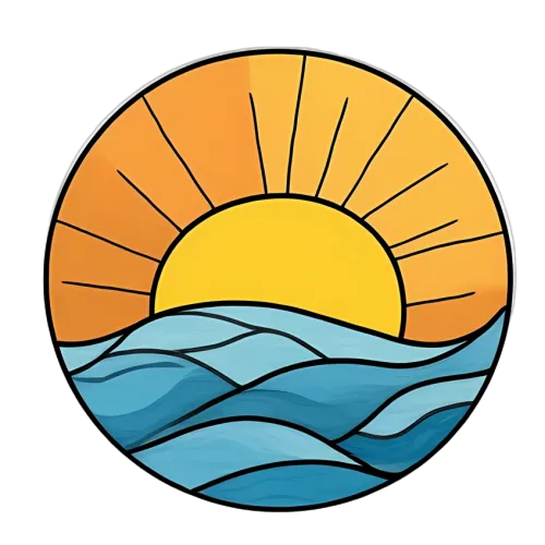 T-Shirts Custom: Sunset Serenity Over the Ocean