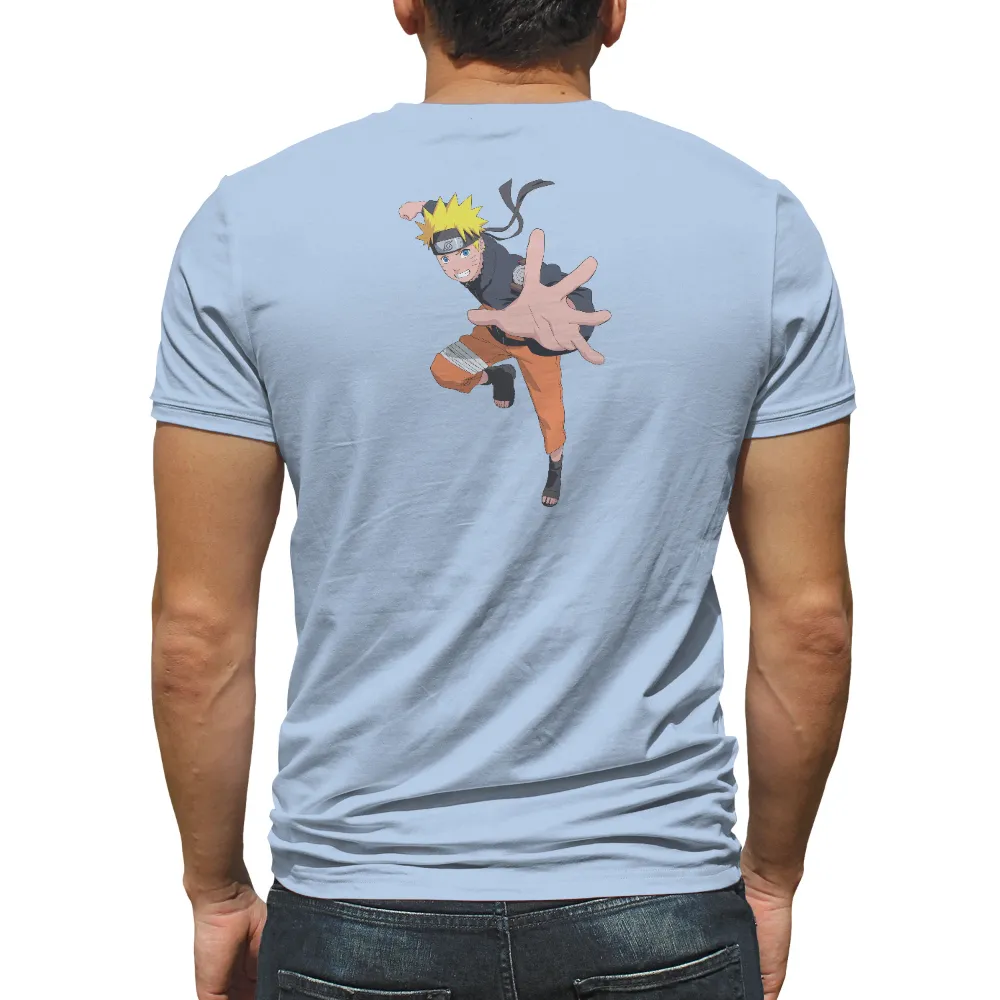 Tee Shirts Printed: Naruto Uzumaki - Determination and Resilience|roblox t shirt ninja