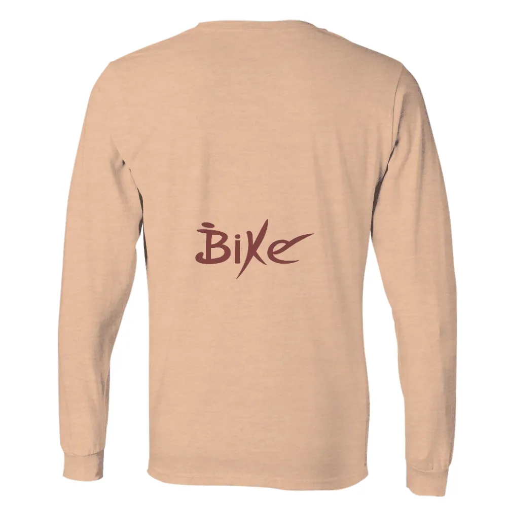 Custom T-Shirt Printing: Bike - Freedom and Adventure on Wheels|elegant cursive font