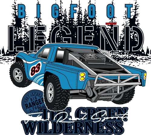 Customized Tee Shirts: Bigfoot Legend - The Real Sports of the Green Wilderness