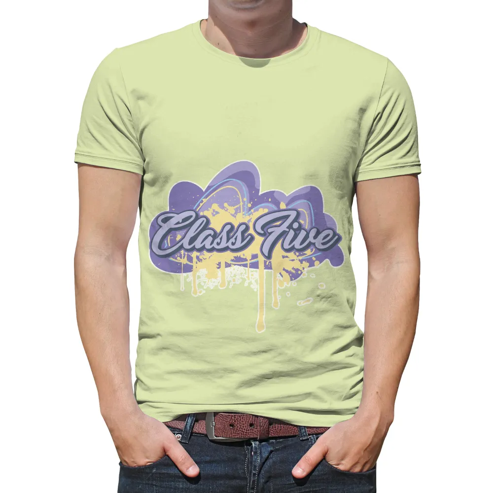 Tee Shirts Printed: Class Five Artistic Design|sublimation t shirt design online