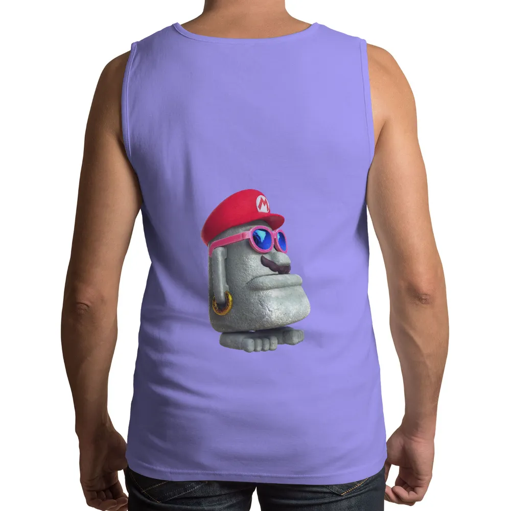 T-Shirt Printing: Goomba's Modern Adventure with Red Hat and Pink Sunglasses|90s style men's t shirts