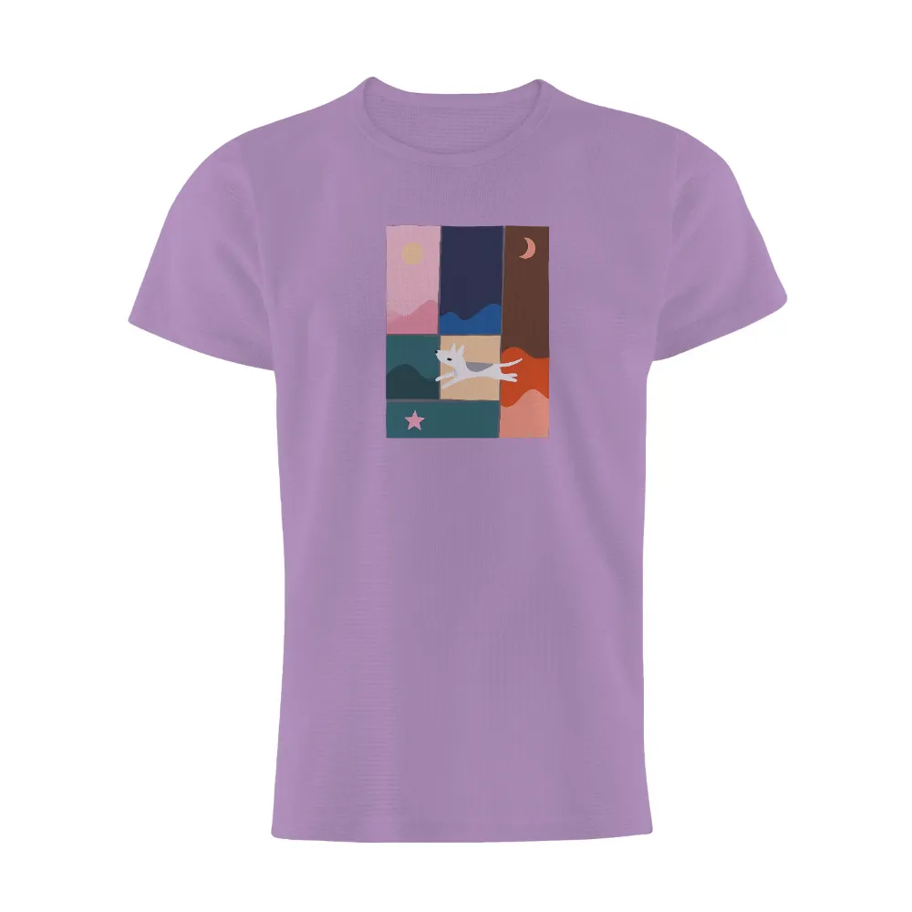 T-Shirts Custom: Leap into Joy with Luna - Artistic Design|single mom fathers day shirt