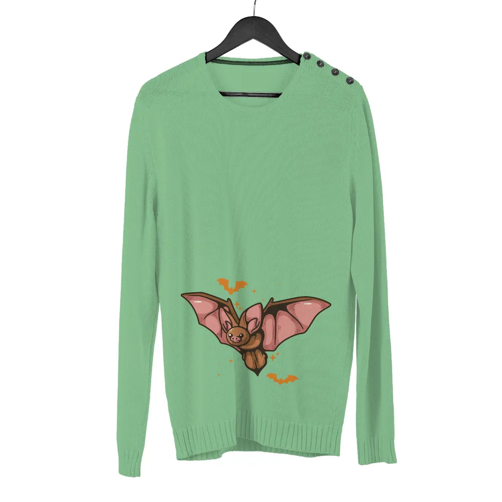 Shirts Graphic Tees: Whimsical Bat Adventure|mr cartoon modelo shirt