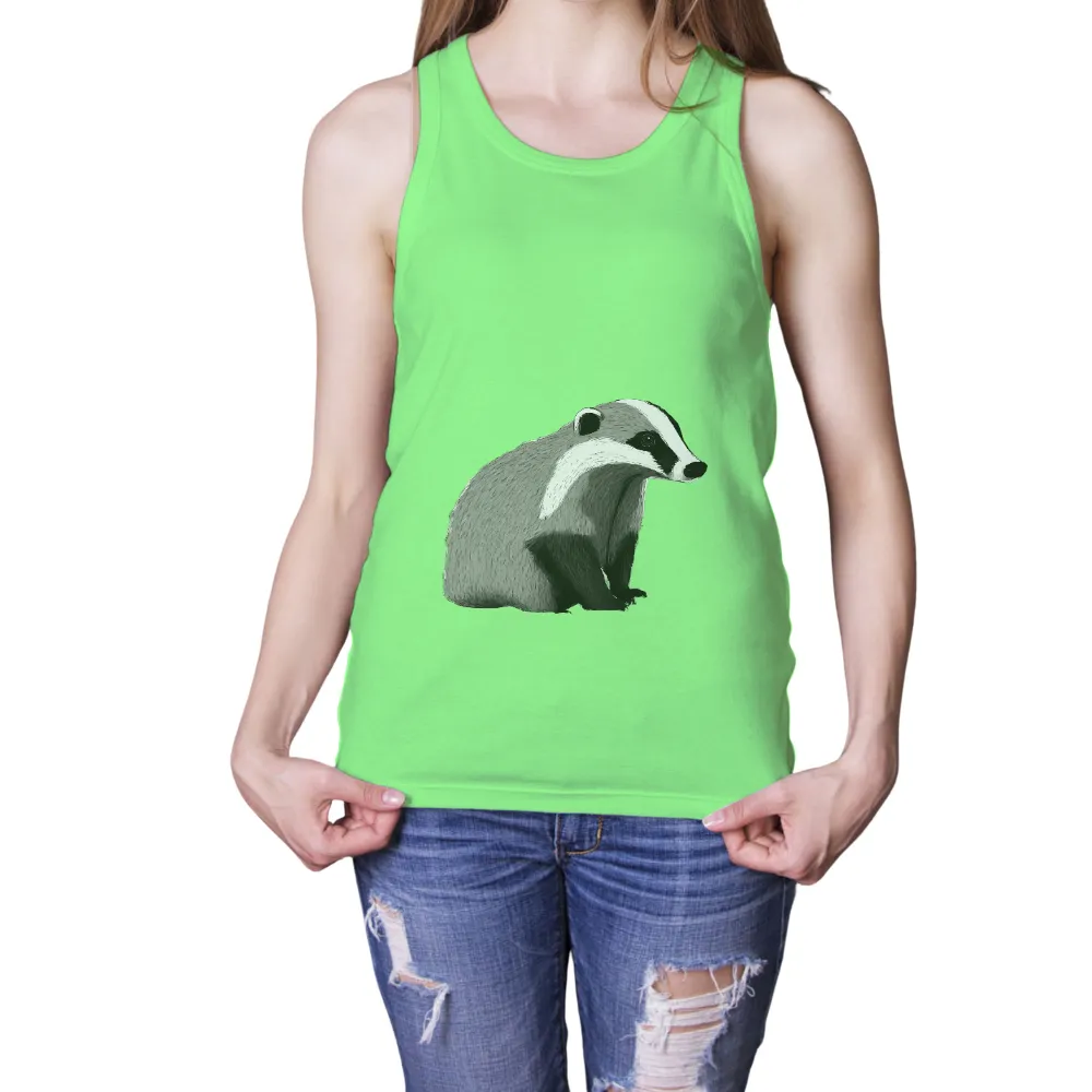 Badger T-Shirt Printing: A Tribute to Nature's Resilience|animal crossing excellent coochie