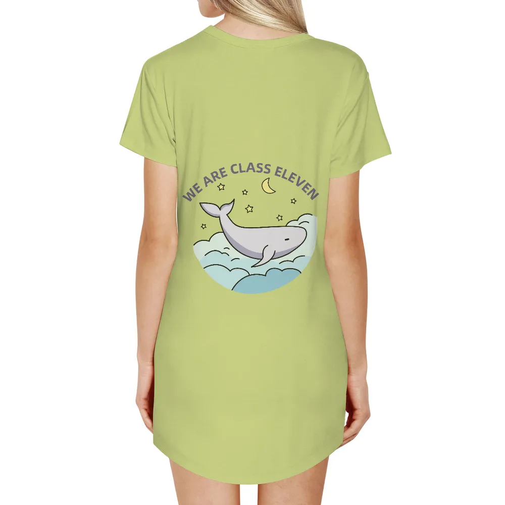 Tee Shirts Printed: Whimsical Whale Unity Design for Class Eleven|adventure time shirt sex