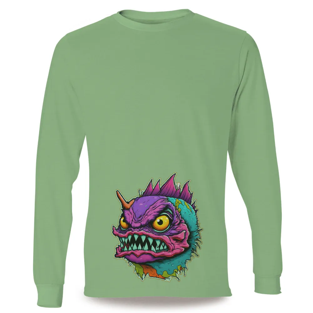 T-Shirts Custom: Monster Horror Fantasy Pop-Art Design| Vibrant and eye-catching T-shirt design