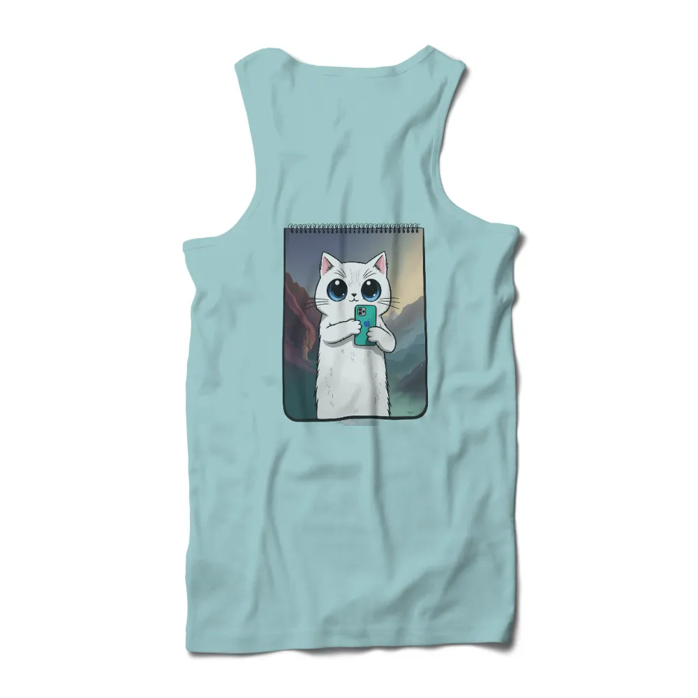 T-Shirts Design: Whiskers' Tech Adventure - Funny & Whimsical Cat Art|t shirt best cat dad ever