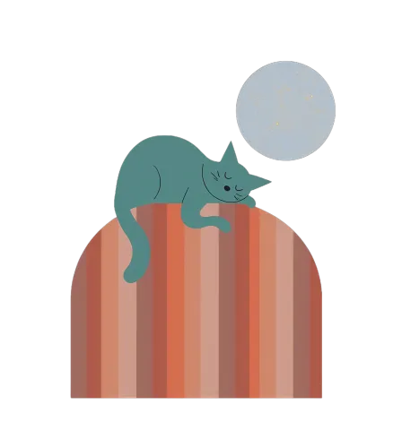 T-Shirts Custom: Serene Cat Under the Moon