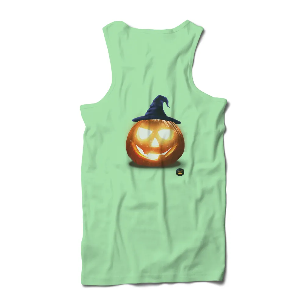 T-Shirts Design: Halloween Pumpkin with Witch Hat|just do it halloween t shirt