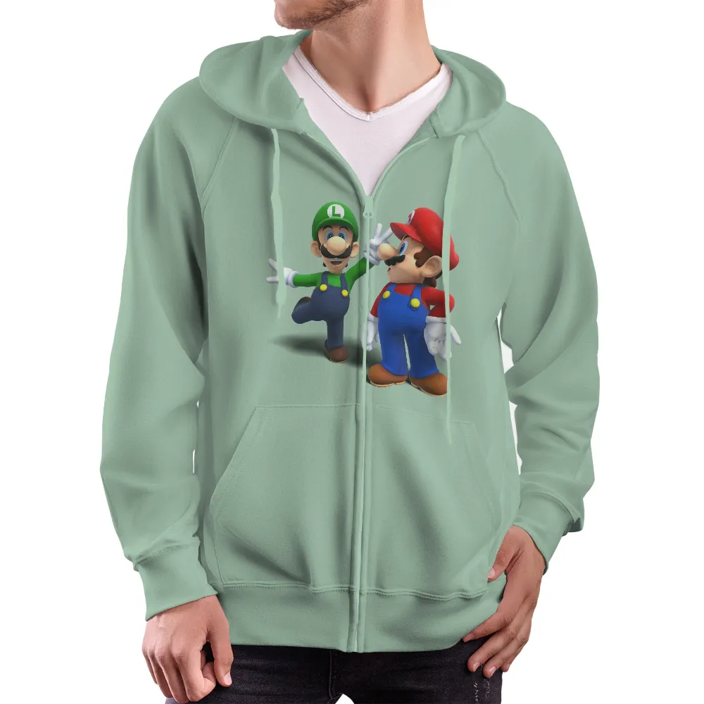 Customized Tee Shirts: Mario and Luigi Adventure|adventure time dancing with monsters shirt