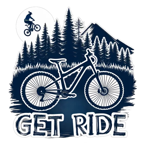 T-Shirts Design: Get Ride - Mountain Biking Adventure