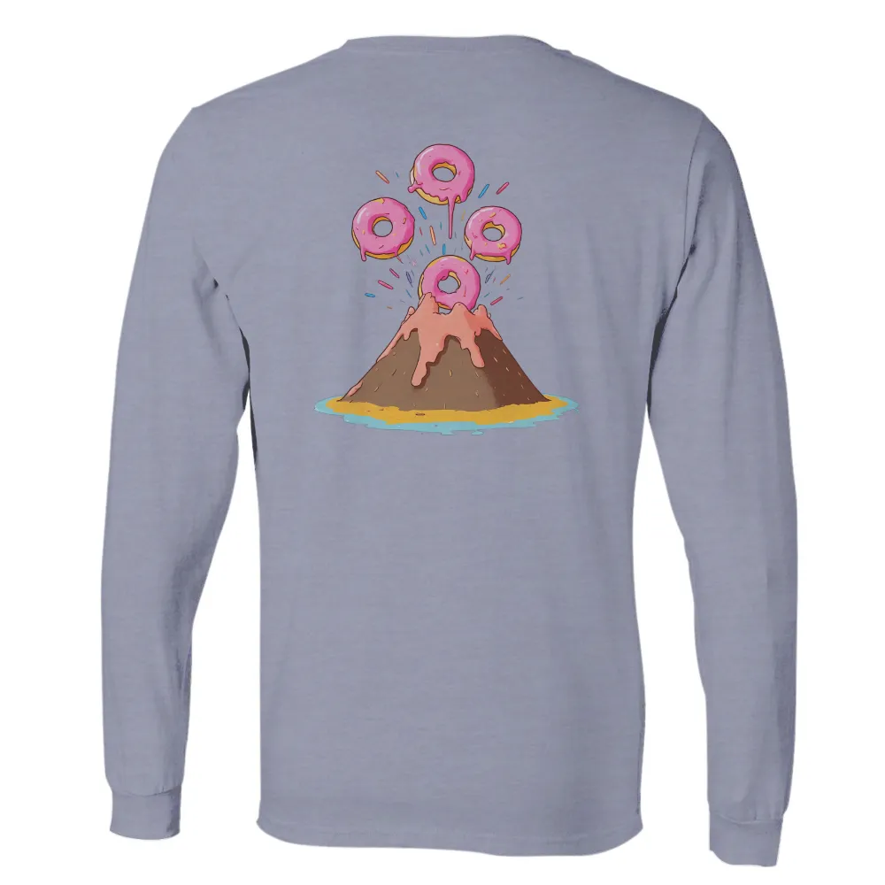 T-Shirts Design: Whimsical Donut Volcano - Funny & Quirky|tower of fantasy t shirt