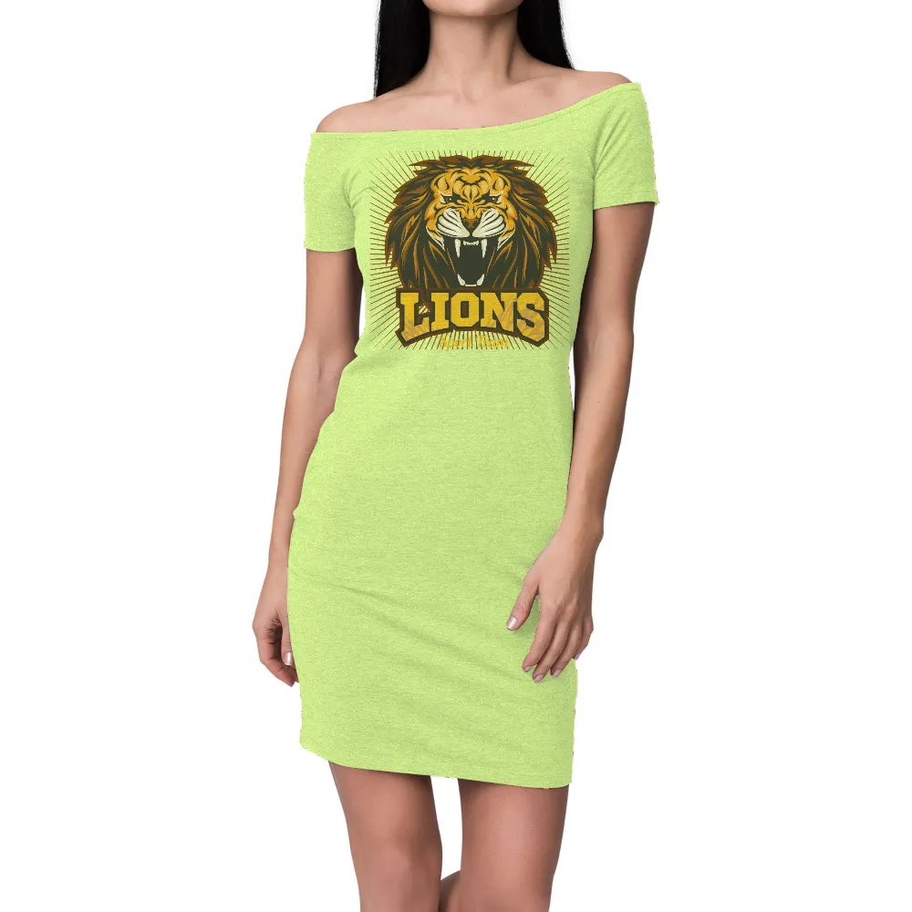 Lions Sport Team T-Shirt Printing: Bold and Courageous Design|nba team logo t shirt