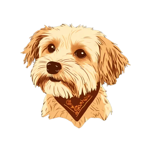 T-Shirts Custom: Golden Dog with Bandana - Friendship and Joy