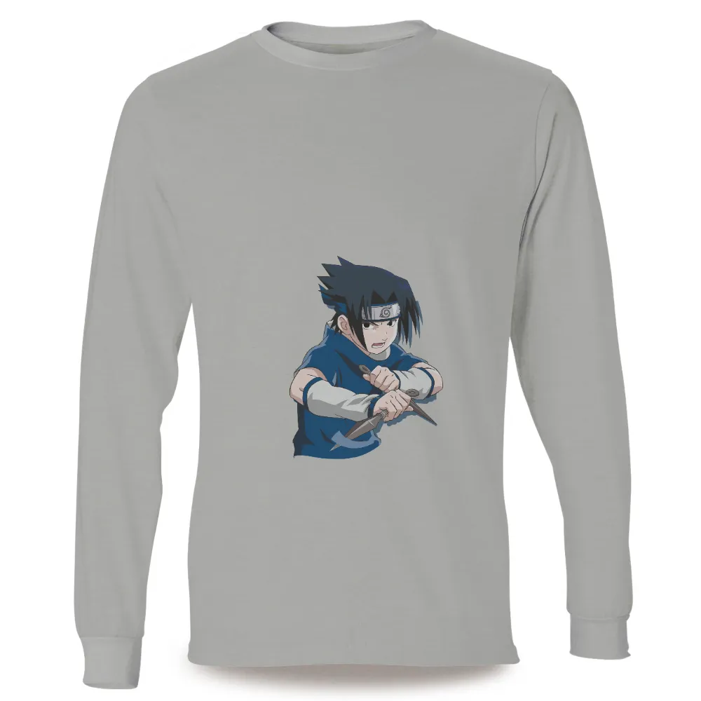 Sasuke T-Shirt Printing: Battle-Ready Ninja Design|stephen curry royal blue jersey