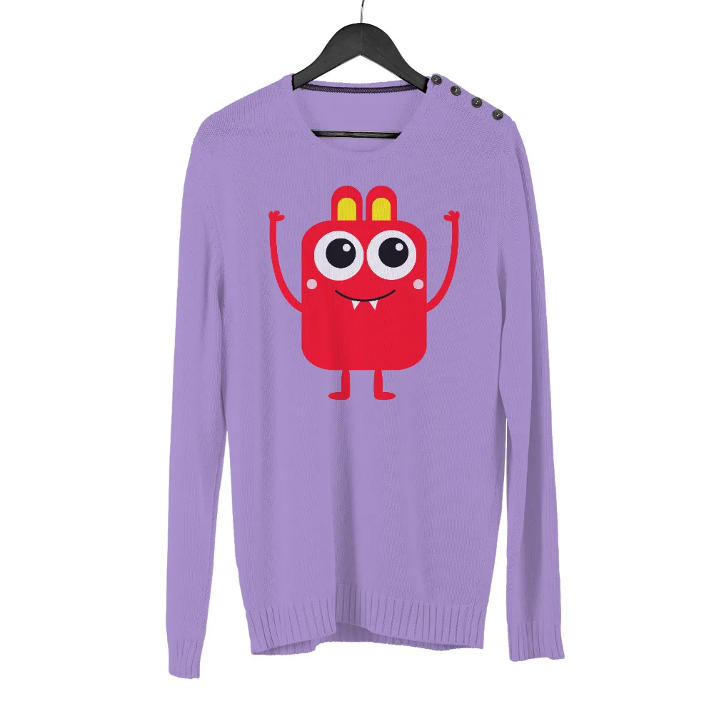 Shirts Graphic Tees: Embrace Positivity with Zippy the Red Monster|fun squad t shirt youtube