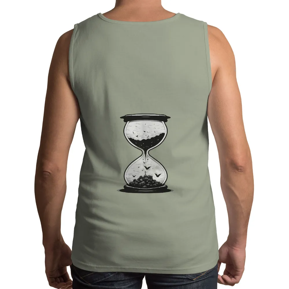 Custom T-Shirt Printing: Time's Portal - Vintage Hourglass Design|atlanta united youth jersey martinez