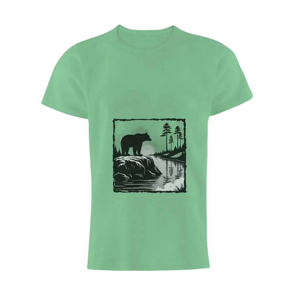 T-Shirts Pattern: Majestic Bear in the Wilderness|animal crossing bear shirt