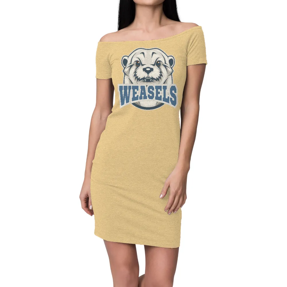 Custom T-Shirt Printing: Show Your Pride with the Weasels Mascot|female army asu white long sleeve shirt