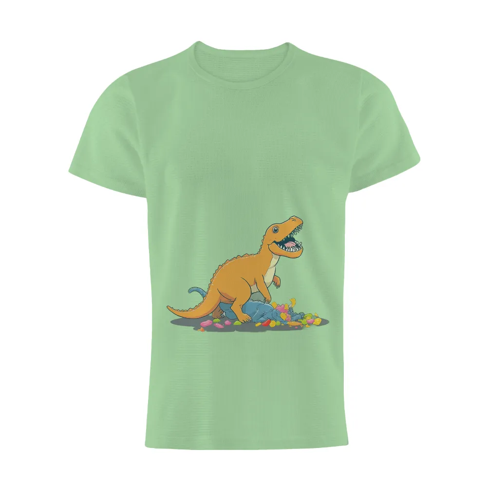 Graphic Tees: Rexy's Candy Treasure - Funny & Quirky Designs|milano calou vibrant summer shirt