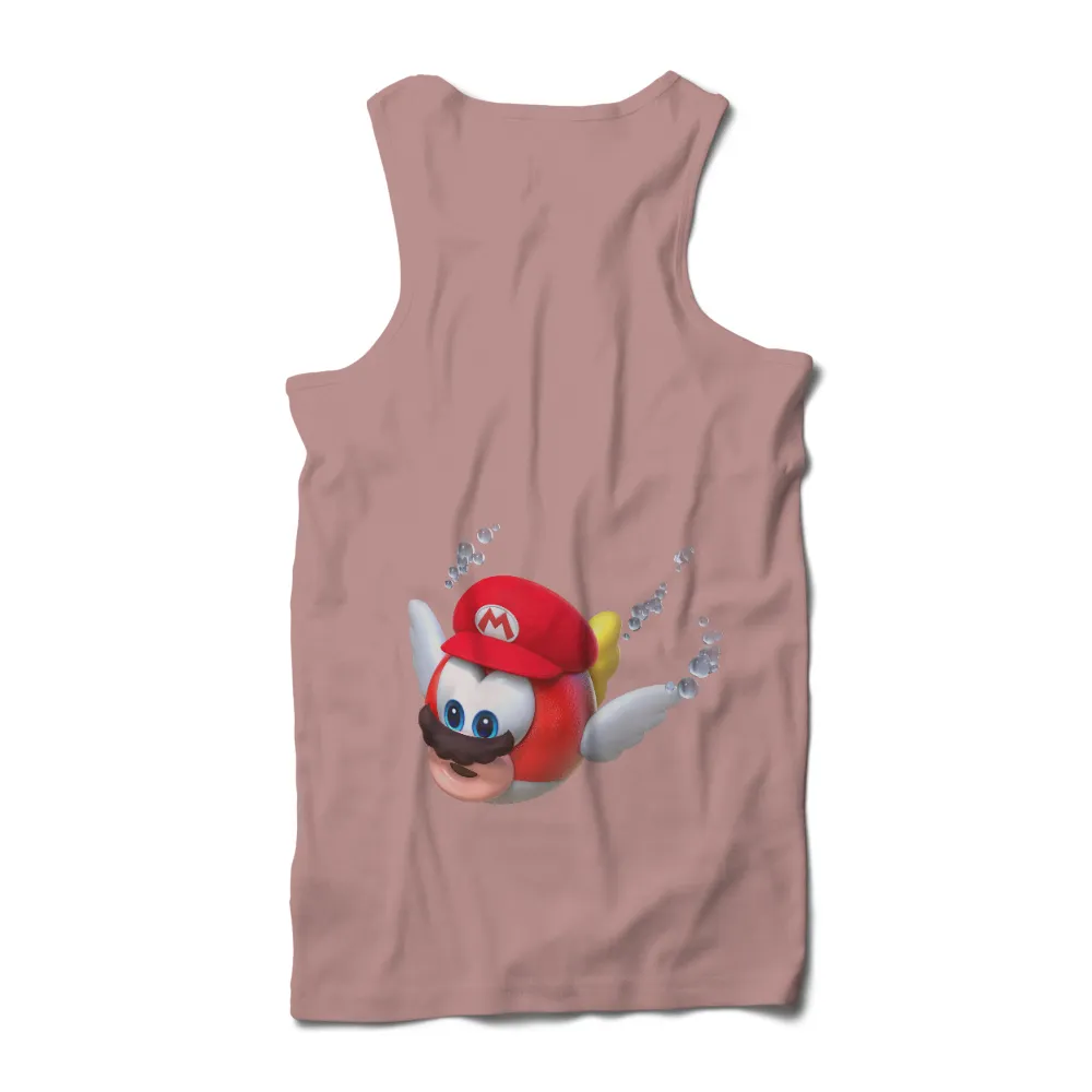 Shirts Graphic Tees: Heart Mario Wings Adventure|mario red nose day t shirt